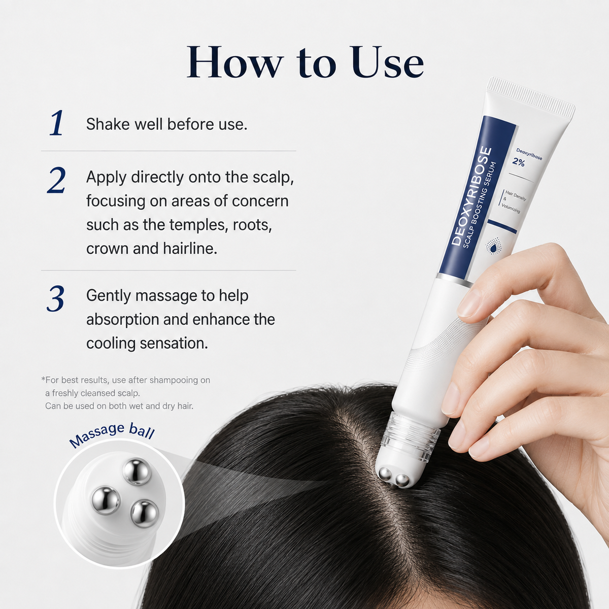 Scalp Serum | For Fuller-Looking Hair & Scalp Strengthening Roll-On Serum