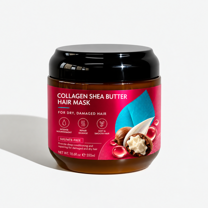 Collagen Shea Butter Hair Mask Deep Repair for Dry