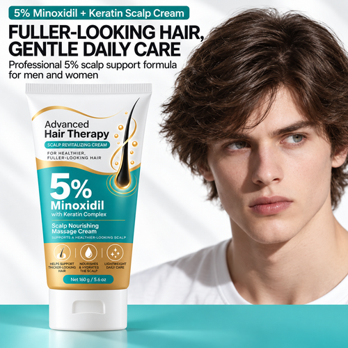 5% Minoxidil &Keratin Scalp Massage Cream Hair GrowthTreatment