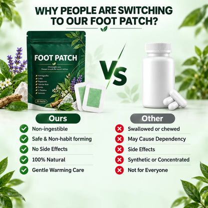 Natural Foot Patch-Promote Relaxation, De-Stress & Sleep Support