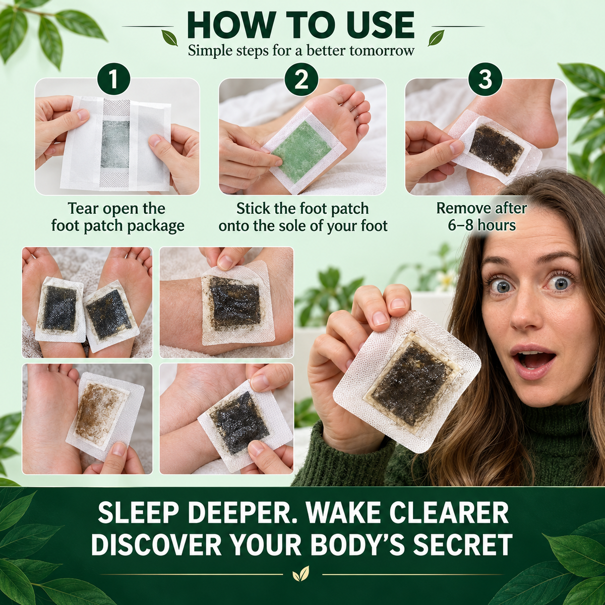 Natural Foot Patch-Promote Relaxation, De-Stress & Sleep Support