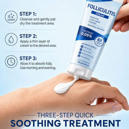 Botanical Folliculitis Cream, Soothing Moisturizer for Bumps on Face