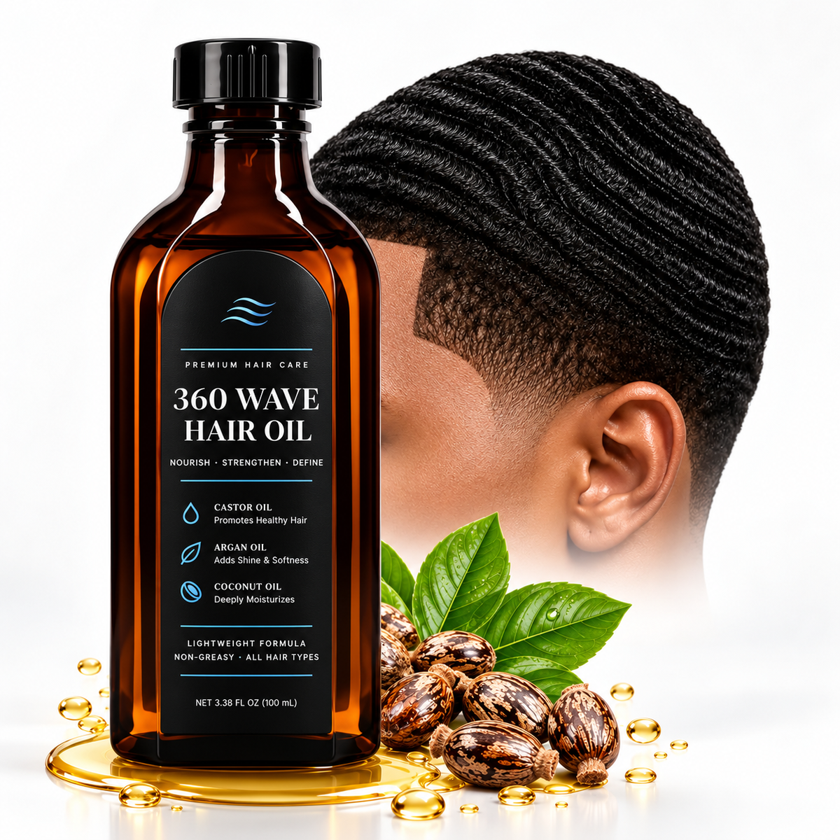 360 Wave Oil Hair Styling Agent - Strong Hold
