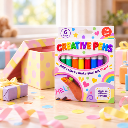 🎁🔮Magic Pen – Draw 3D with one stroke!🎄DIY Bubble Magic Drawing Pens