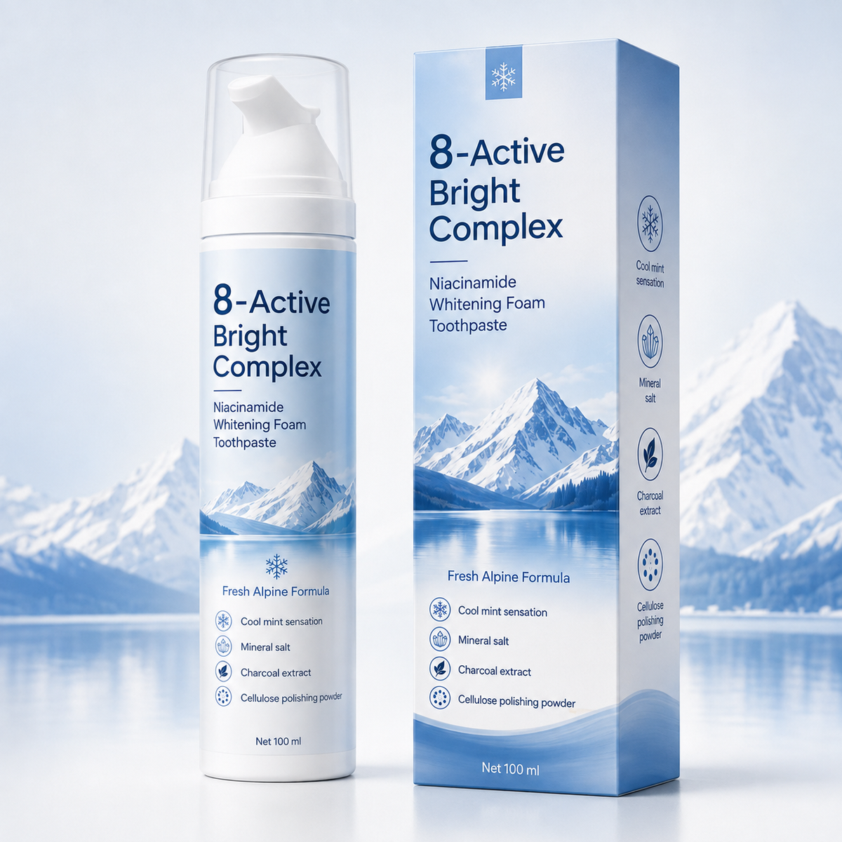 Niacinamide Foaming Toothpaste 8X