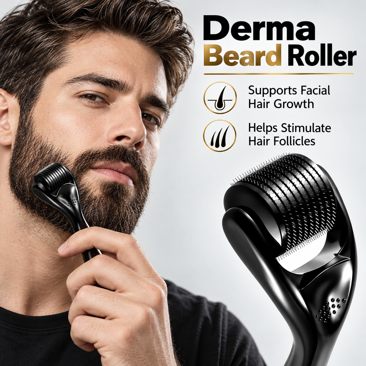 Beard Growth Serum & Derma Roller