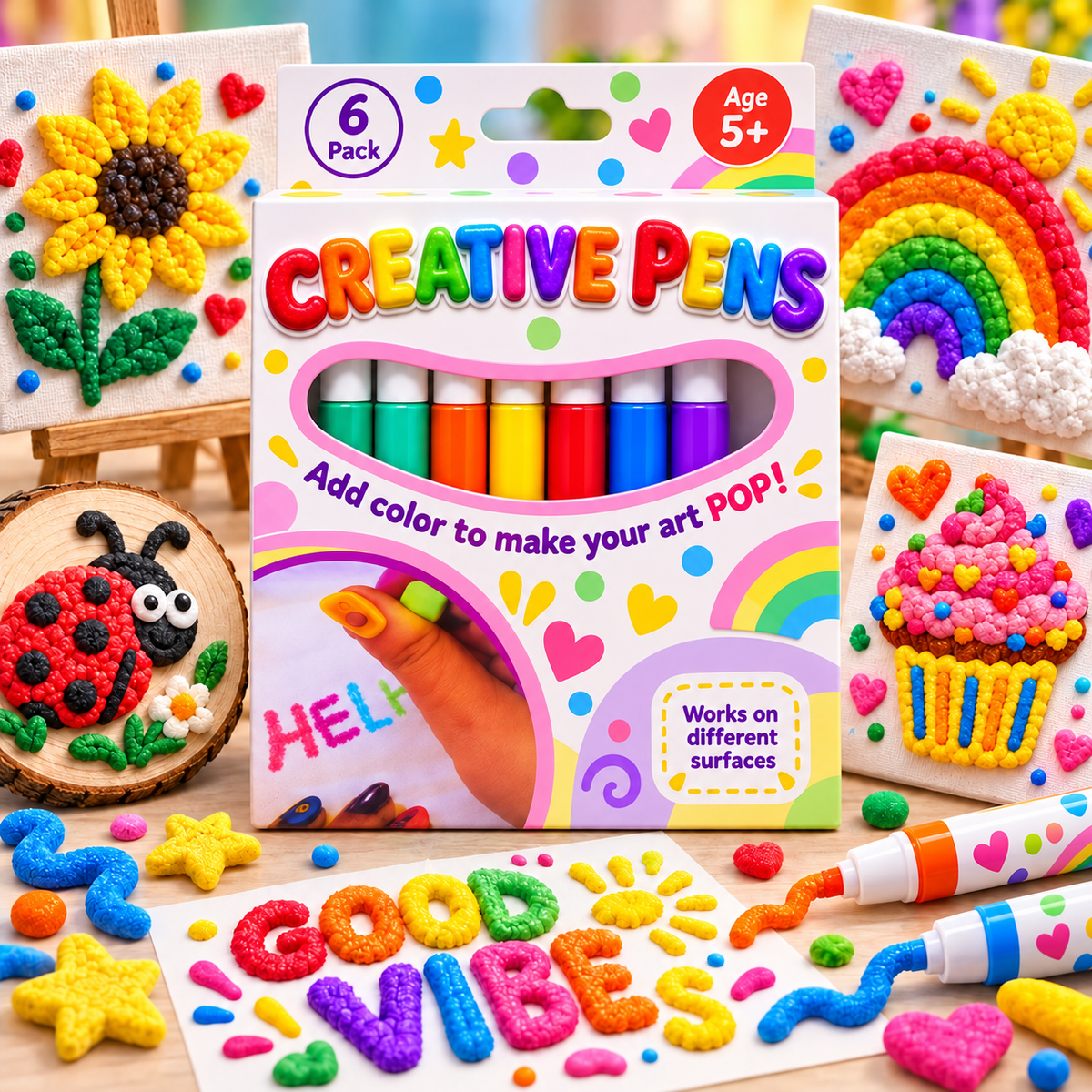 🎁🔮Magic Pen – Draw 3D with one stroke!🎄DIY Bubble Magic Drawing Pens