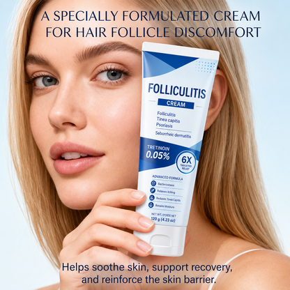 Botanical Folliculitis Cream, Soothing Moisturizer for Bumps on Face