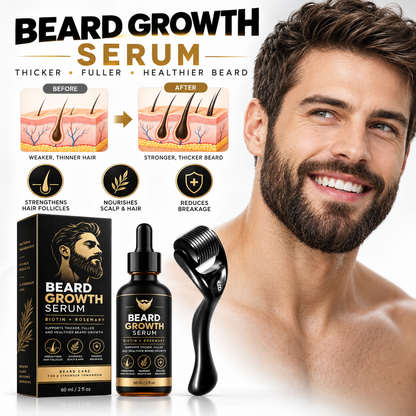 Beard Growth Serum & Derma Roller