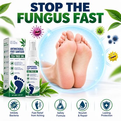 Tea Tree Oil Antifungal Foot Spray - Cracked Heels & Dry Skin Repair