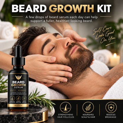 Beard Growth Serum & Derma Roller