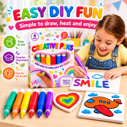 🎁🔮Magic Pen – Draw 3D with one stroke!🎄DIY Bubble Magic Drawing Pens