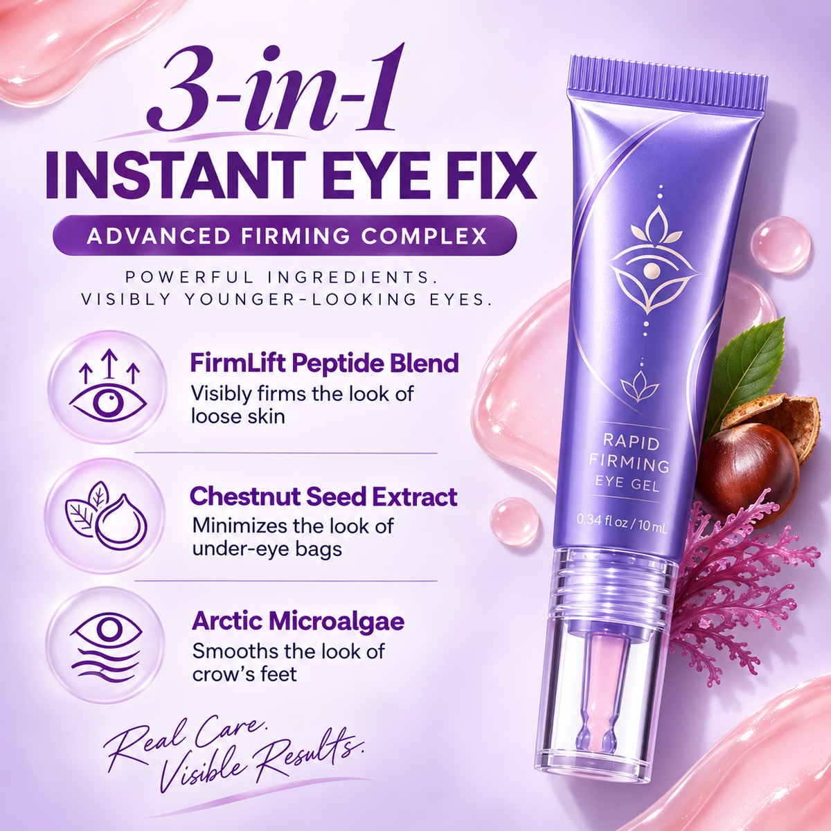 Firming eye gel ingredient benefits
