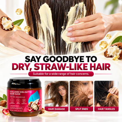 Collagen Shea Butter Hair Mask Deep Repair for Dry