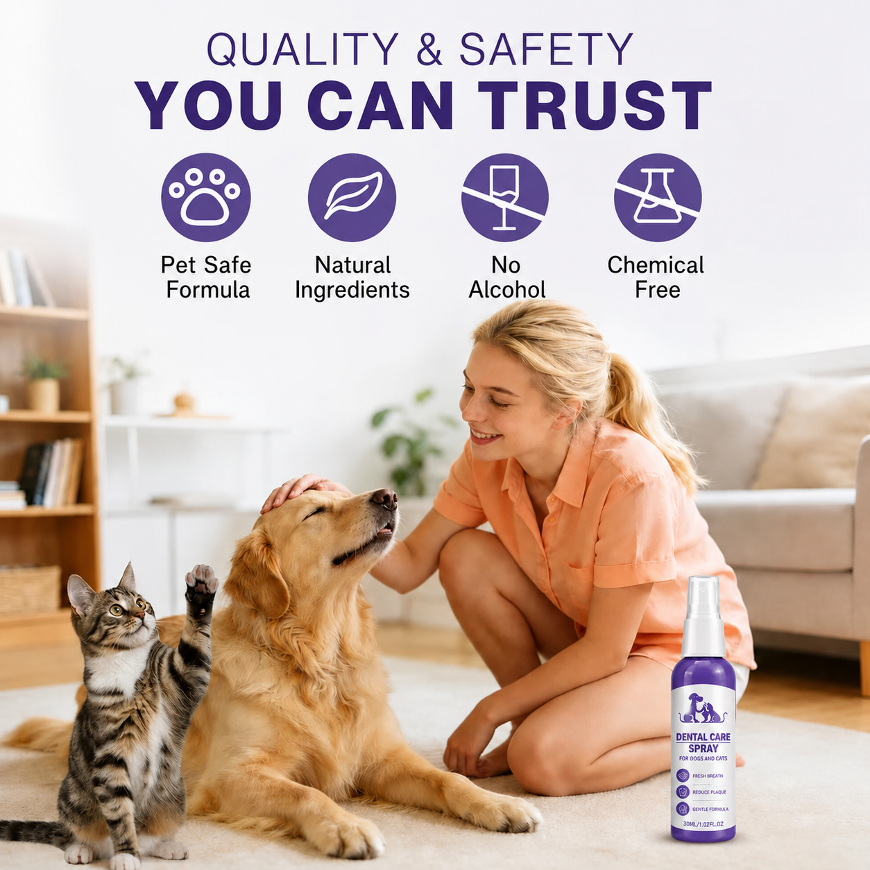 No-Brushing Pet Oral Spray for Dogs & Cats🐾