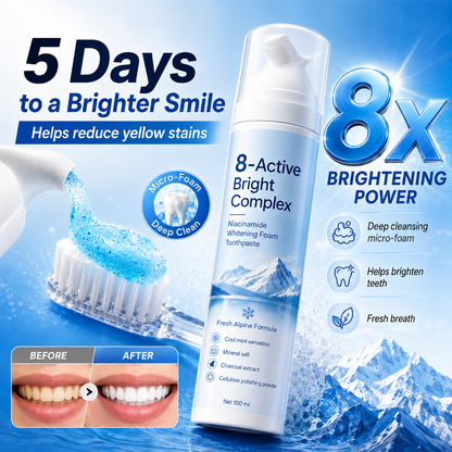 Niacinamide Foaming Toothpaste 8X