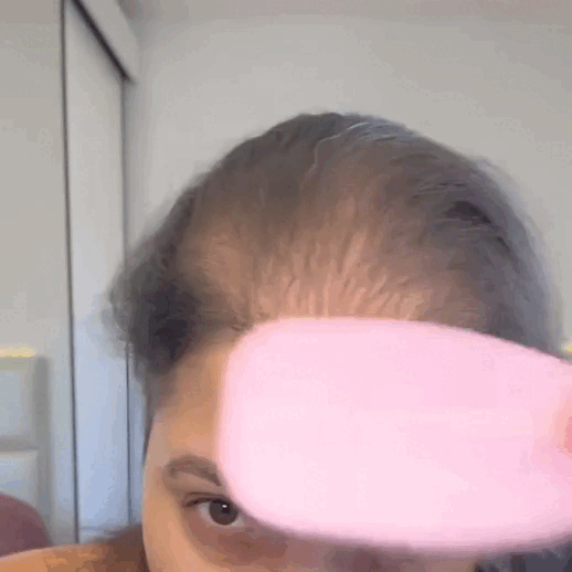 Scalp cream texture and application demonstration