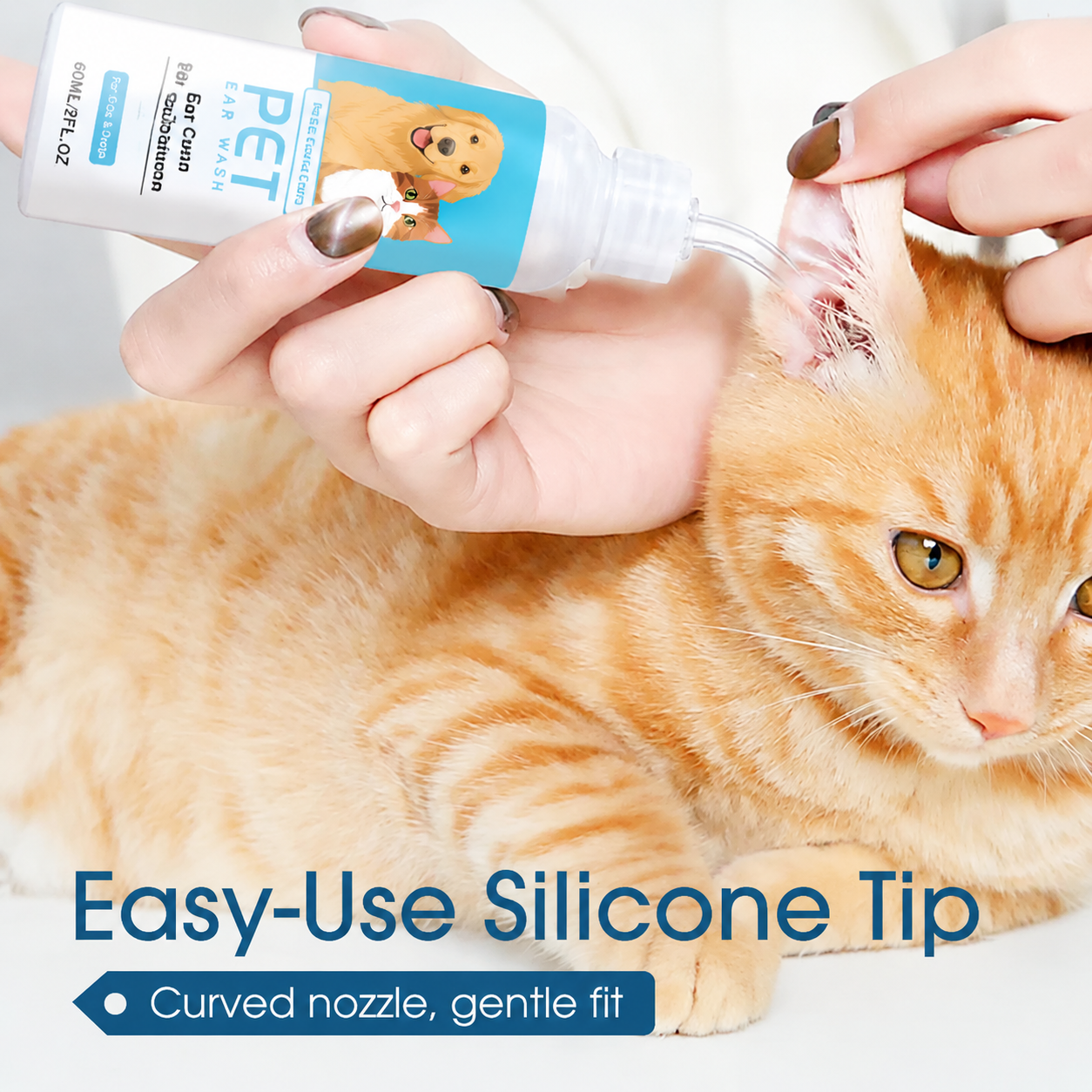 🐶🐱 Ear cleaner, Relieves itching in dogs & cats