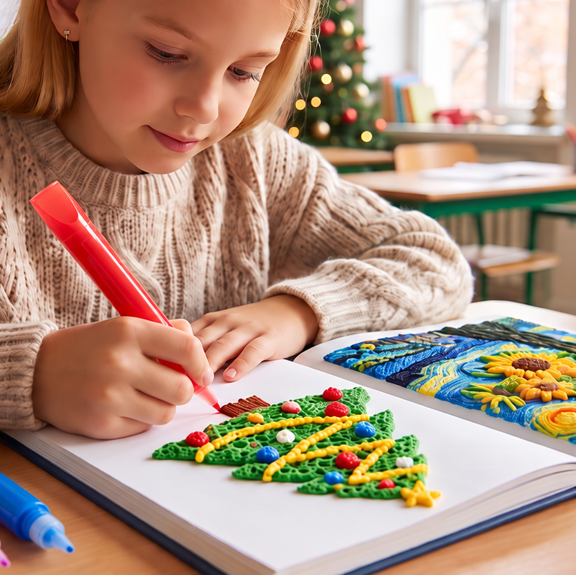 Colorful school notebook creations